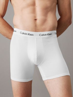 Calvin Klein Men`s Cotton Stretch Boxer Briefs 3 Pack (Blue(NP2422