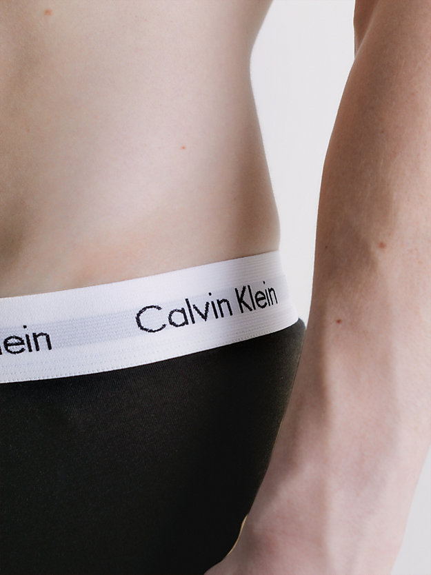 BLACK/WHITE/GREY HEATHER Boxer aderenti lunghi in confezione da 3 - Cotton Stretch da uomo CALVIN KLEIN