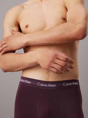 fuschia berry 3 pack boxer briefs - cotton stretch for men calvin klein