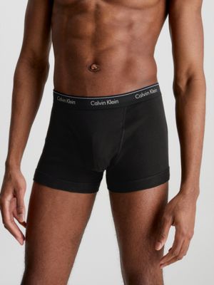 Calvin Klein Men's Cotton Classics 3-Pack Knit Boxer, 3 Black, S at   Men's Clothing store