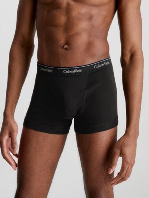 CALVIN KLEIN UNDERWEAR Three-Pack Cotton-Blend Boxer Shorts for Men