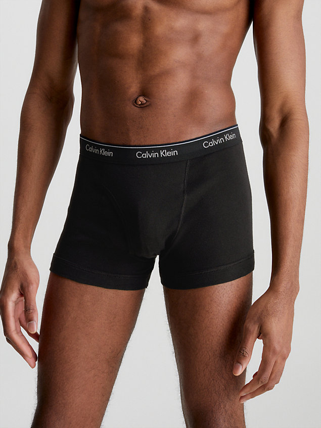 black 3-pack boxers - cotton classics voor heren - calvin klein