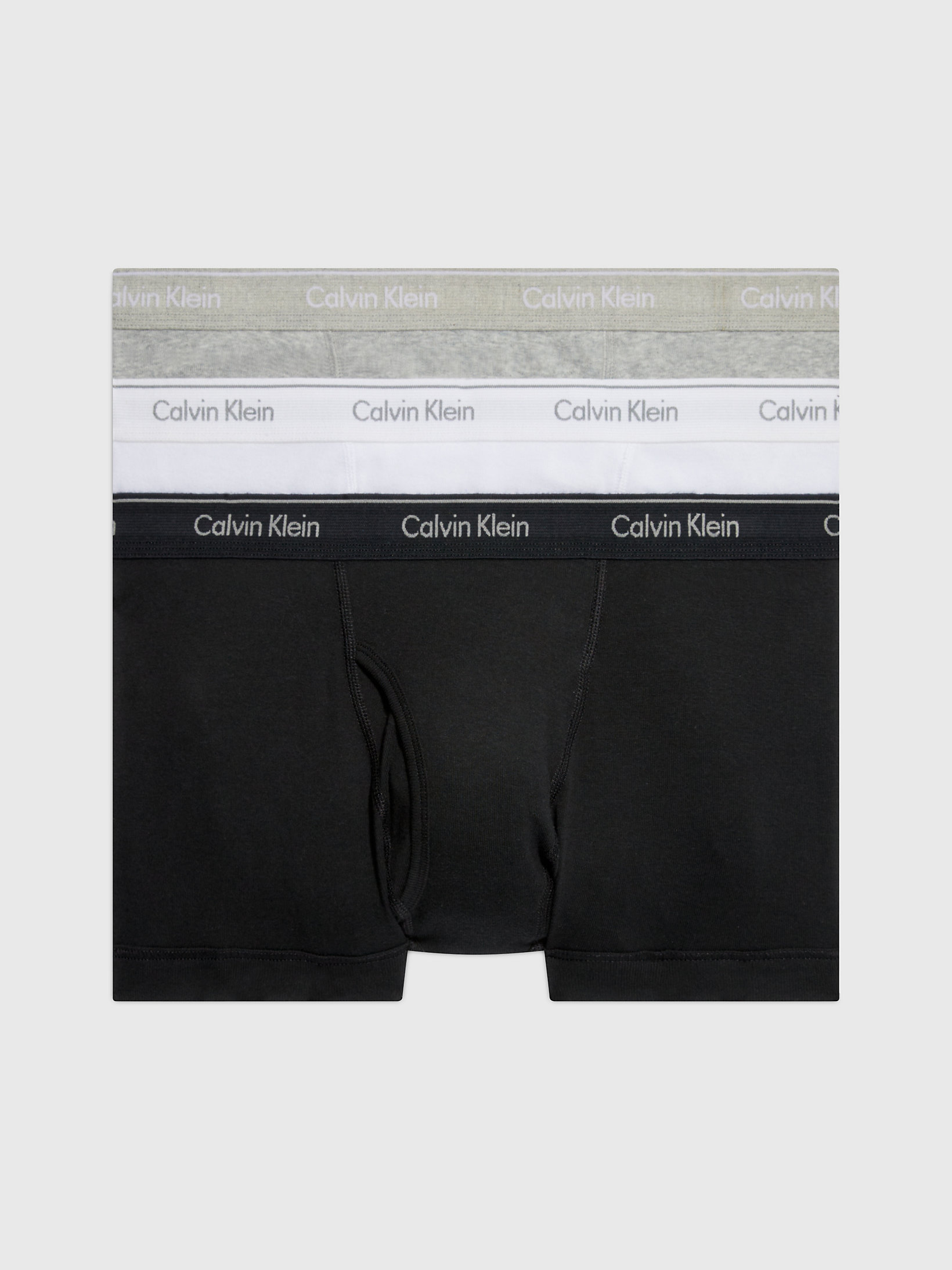 Pack De 3 Bóxers - Cotton Classics > Black/white/grey Heather > undefined mujer > Calvin Klein