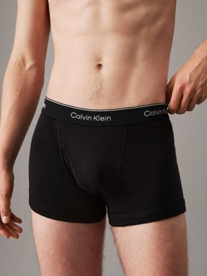 blk 5 pack trunks - cotton classics for men calvin klein