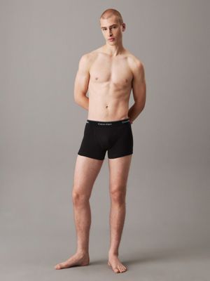 blk 5 pack trunks - cotton classics for men calvin klein