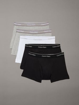  wht 5 pack trunks - cotton classics for men calvin klein