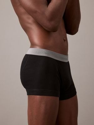 blk b/blk 5 pack trunks - cotton classics for men calvin klein