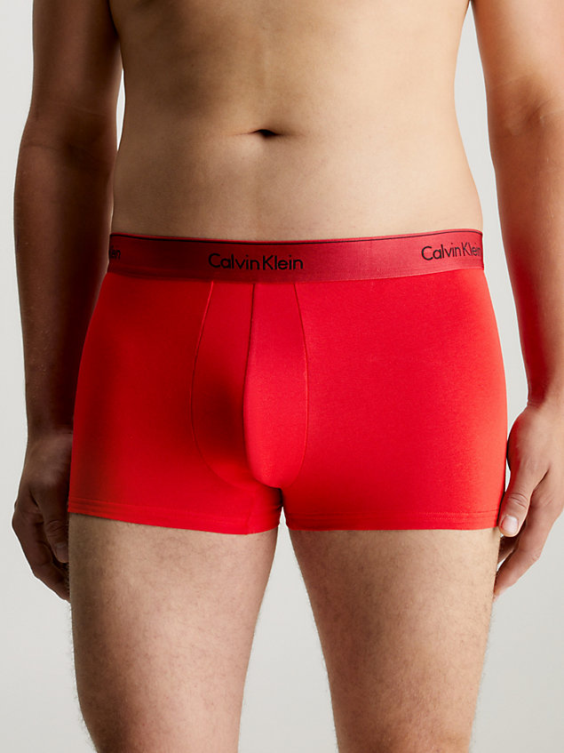 red boxershorts - modern cotton für herren - calvin klein