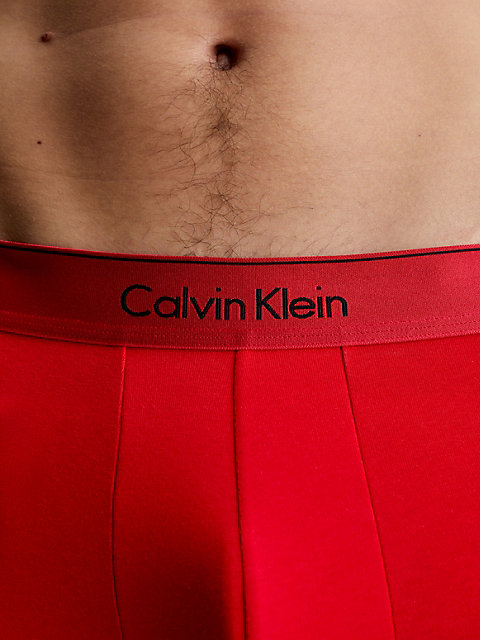 boxer - modern cotton red pour hommes calvin klein