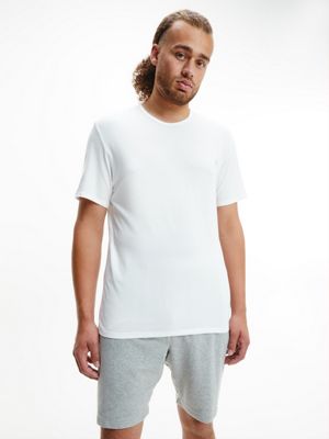 pack de 2 camisetas de estar por casa - ck one white de hombres calvin klein