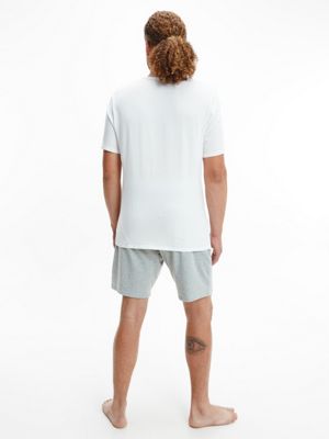 pack de 2 camisetas de estar por casa - ck one white de hombres calvin klein