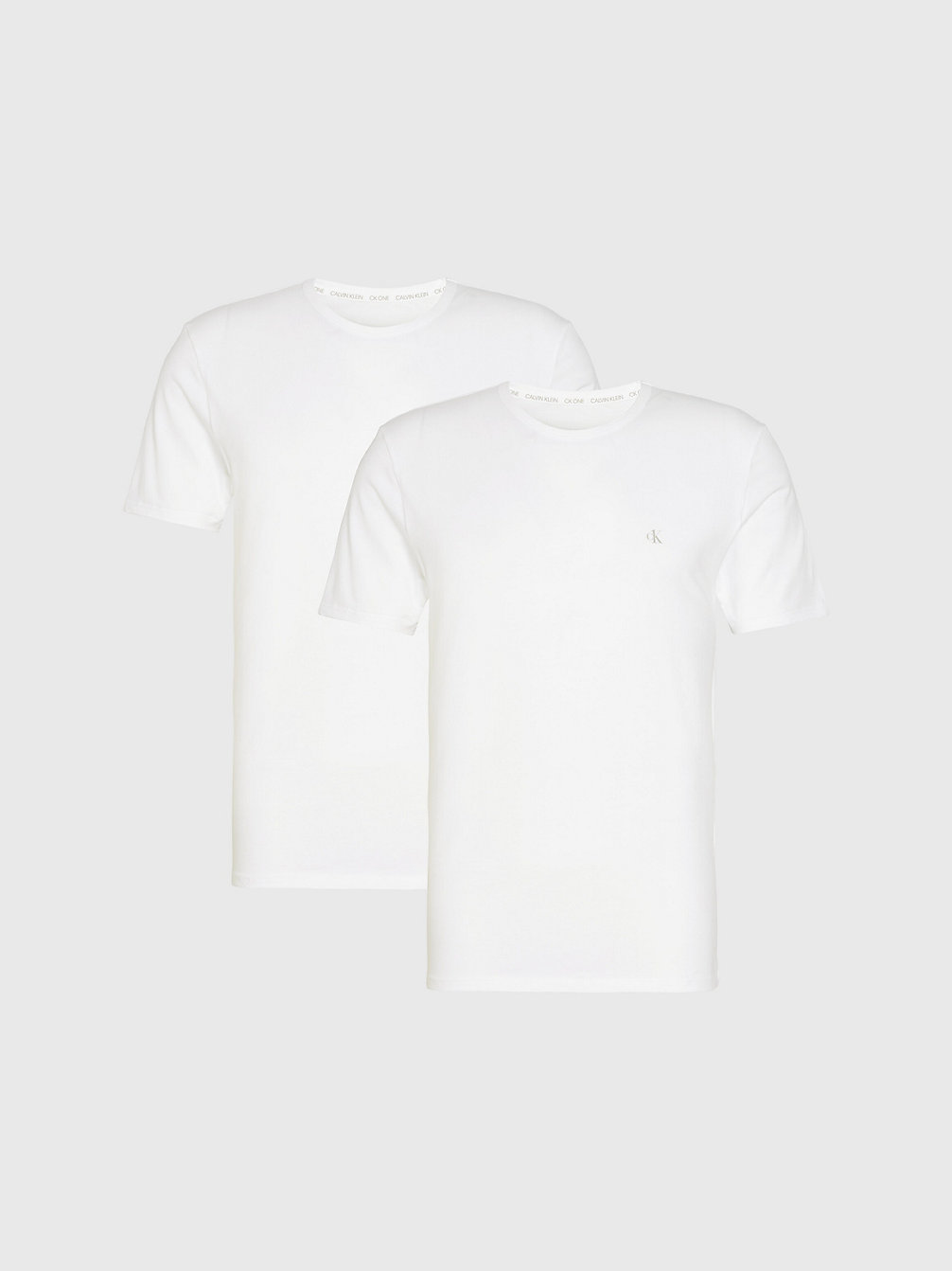WHITE 2 Pack Lounge T-Shirts - CK One undefined men Calvin Klein