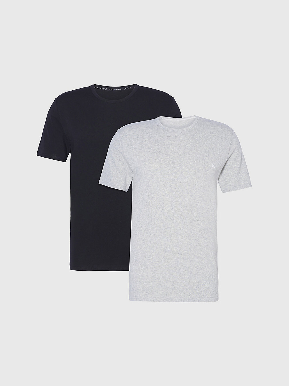 BLACK / GREY HEATHER 2 Pack Lounge T-Shirts - CK One undefined men Calvin Klein