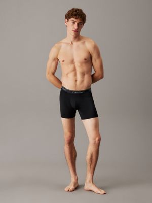 black 5 pack boxer briefs - micro stretch wicking for men calvin klein