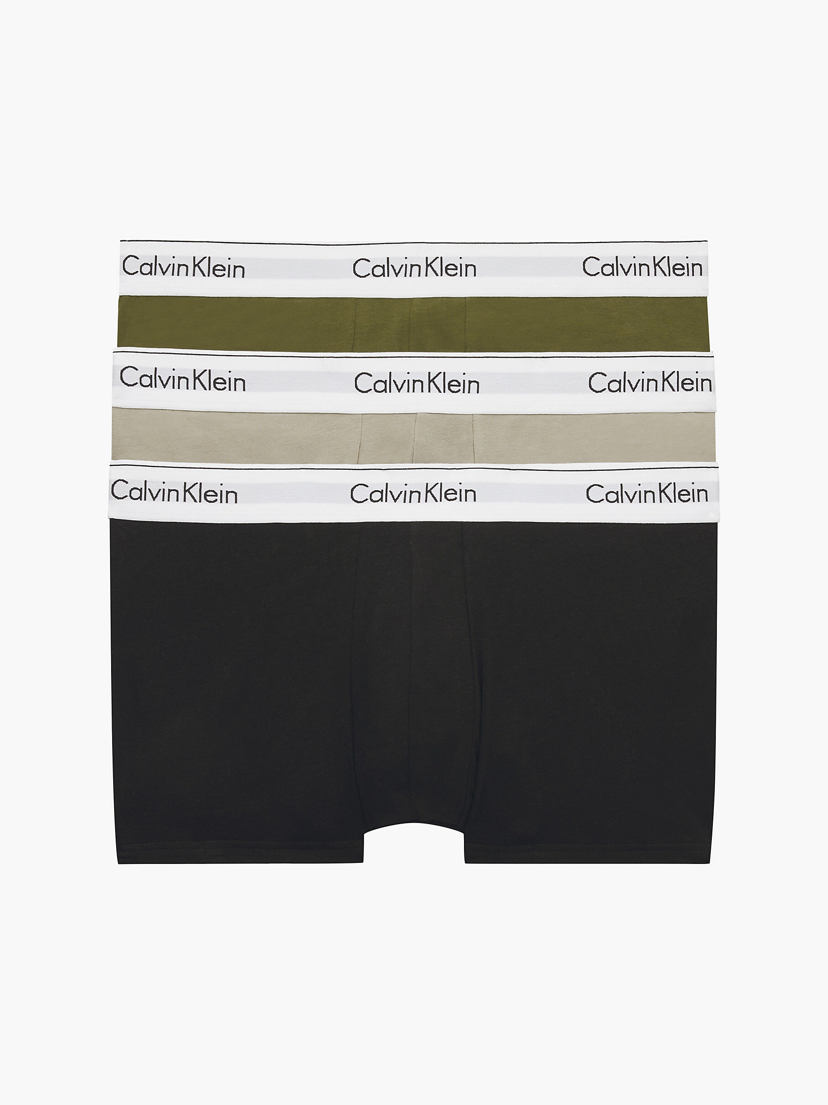 Napa/ Winter Linen/ Black 3 Pack Trunks - Modern Cotton undefined men Calvin Klein