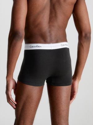 Calvin Klein Modern Cotton legging short with logo waistband in black