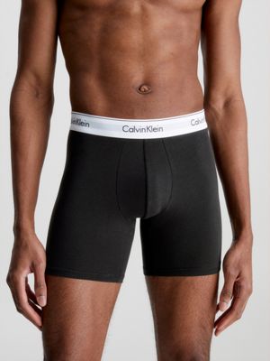 Calvin Klein Cotton Stretch 3 Pack Boxer Brief, Black/White/Grey