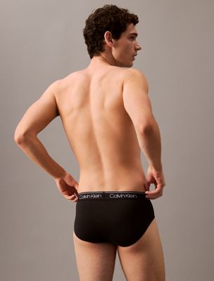 black 3 pack briefs - micro stretch for men calvin klein