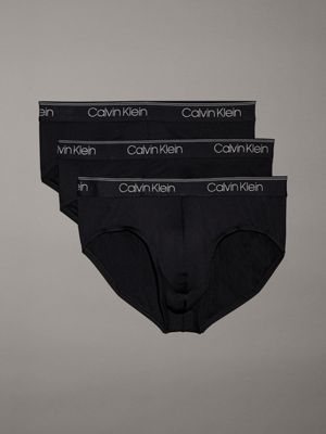 Calvin Klein Micro Stretch 3-pack Boxer Brief in Black for Men