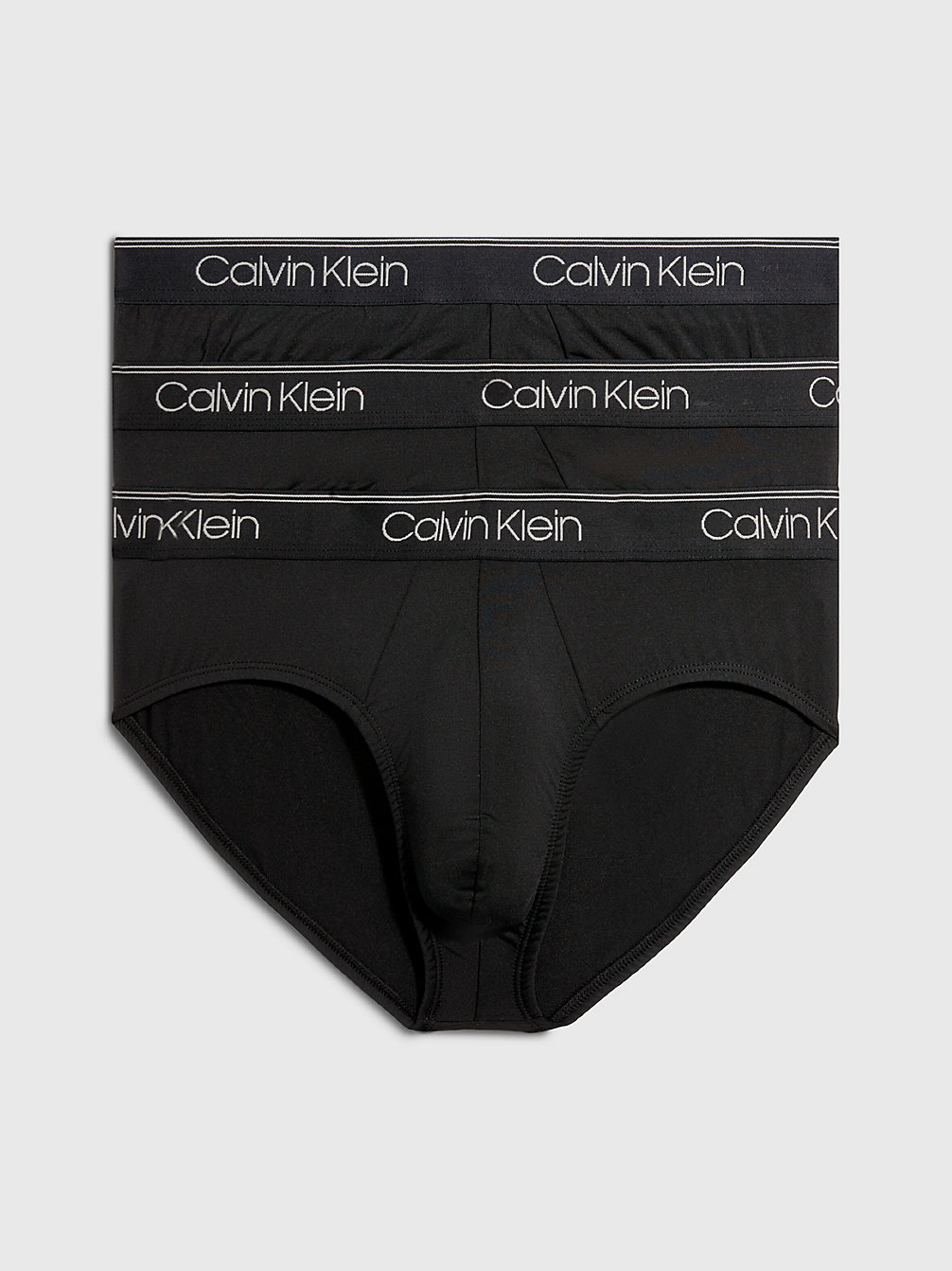 BLACK Lot De 3 Slips Taille Basse - Micro Stretch Wicking undefined hommes Calvin Klein