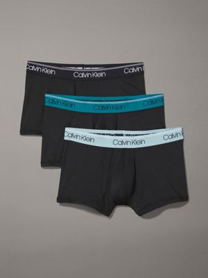 Calvin Klein Underwear LOW RISE TRUNK MODERN STRETCH 3 PACK - Pants - black  - Zalando.de