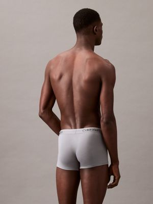 pack de 3 bóxers ajustados de tiro bajo - micro stretch hemisphere blue de hombres calvin klein