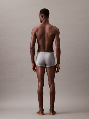 pack de 3 bóxers ajustados de tiro bajo - micro stretch hemisphere blue de hombres calvin klein