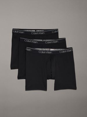 black 3 pack boxer briefs - micro stretch for men calvin klein