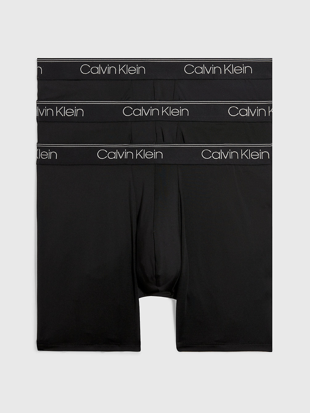BLACK 3-Pack Boxers Lang - Micro Stretch Wicking undefined heren Calvin Klein