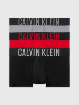 Calvin Klein Power Red Cotton Jersey Boxer Briefs in Black for Men