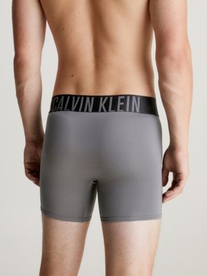 Calvin Klein Intense Power Microfibre 3-pack Stretch-jersey Boxer Briefs in  Black for Men