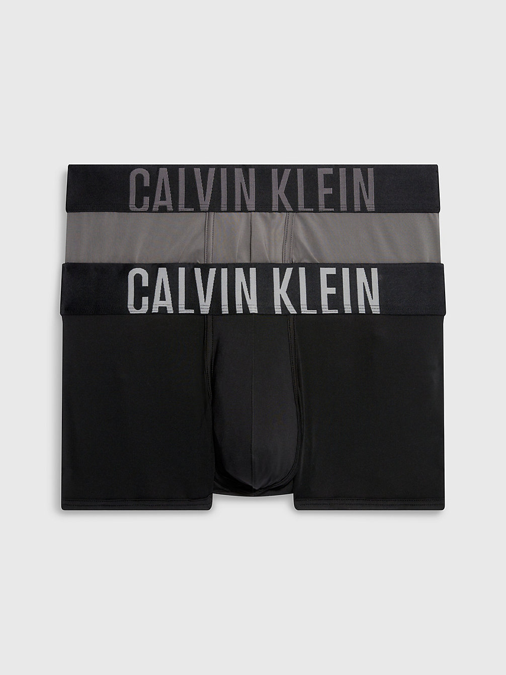 BLACK/ GREY SKY Lot De 2 Boxers Taille Basse - Intense Power undefined hommes Calvin Klein