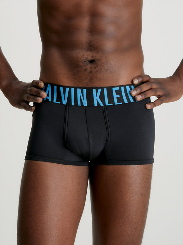 B-CLAY GREY, SIGNATURE BLUE LOGO Lot de 2 boxers taille basse - Intense Power for hommes CALVIN KLEIN