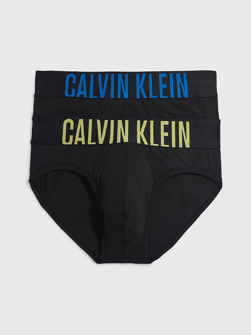 B-CELERY SPRIG, PIECE OF BLUE LOGO Lot De 2 Slips - Intense Power undefined hommes Calvin Klein