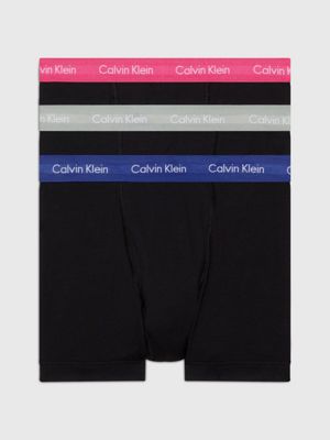 Calvin Klein 3 pack cotton stretch hip briefs in black