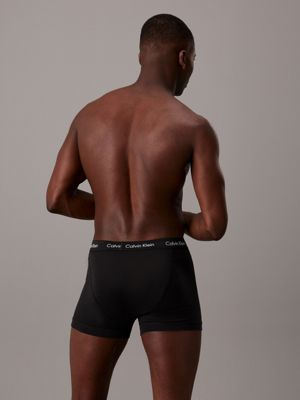 lot de 3 boxers - cotton stretch wicking black pour hommes calvin klein