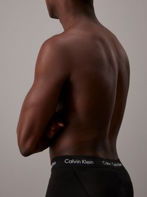 lot de 3 boxers - cotton stretch wicking black pour hommes calvin klein