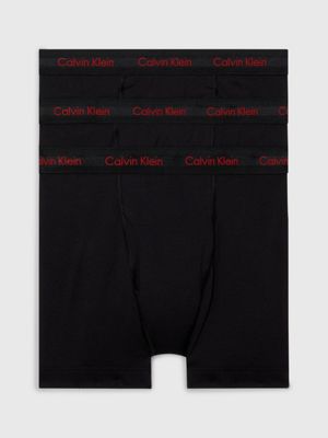 Calvin Klein Men's Cotton Classics 3-Pack Boxer Brief, 3 Black, S at   Men's Clothing store