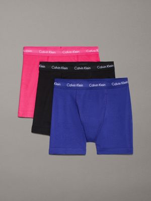 multi 3er-pack boxershorts - cotton stretch wicking für herren - calvin klein