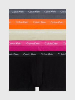 Calvin Klein Cotton Stretch 5 Pack Low Rise Trunk, Pride  Orange/Pink/Yellow/Blue/Turquoise