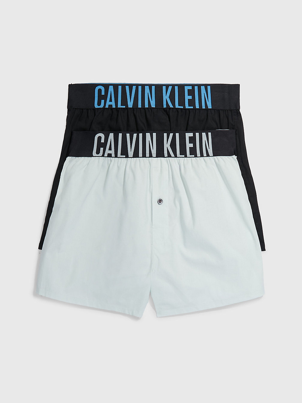 BLACK W/ SIGNATURE BLUE, DRAGON FLY 2 Pack Slim Fit Boxers - Intense Power undefined men Calvin Klein