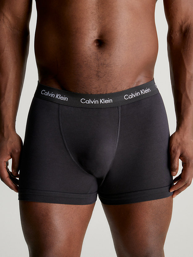 ptm gy plus size 3 pack trunks - cotton stretch for men calvin klein