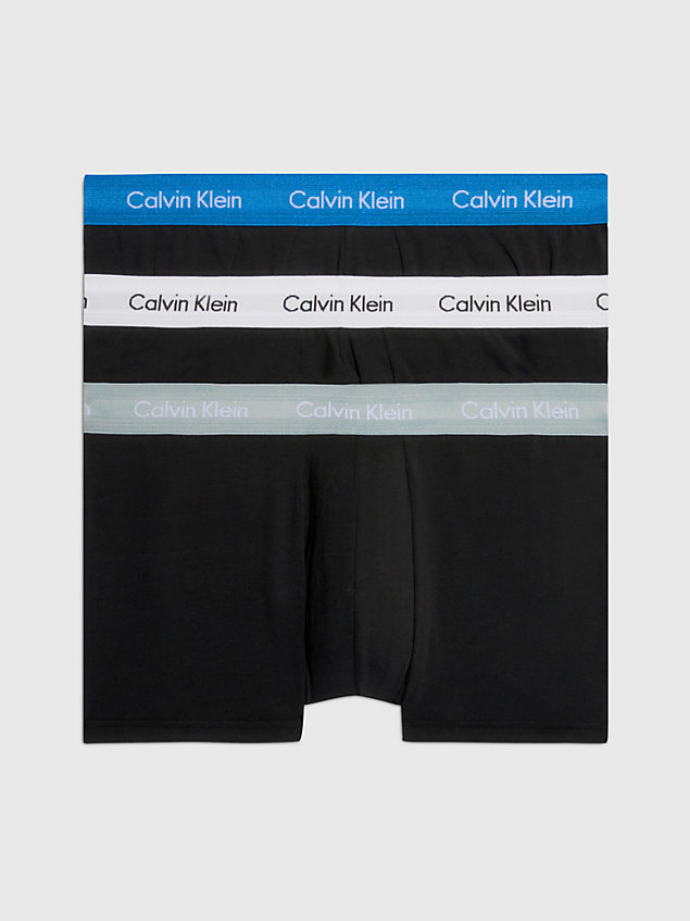  palace blue wb 3er-pack hüft-shorts in übergröße - cotton stretch für herren - calvin klein