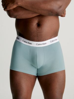 Plus Size 3 Pack Low Rise Trunks - Cotton Stretch