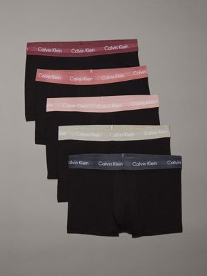  gr h 5 pack low rise trunks - cotton stretch for men calvin klein