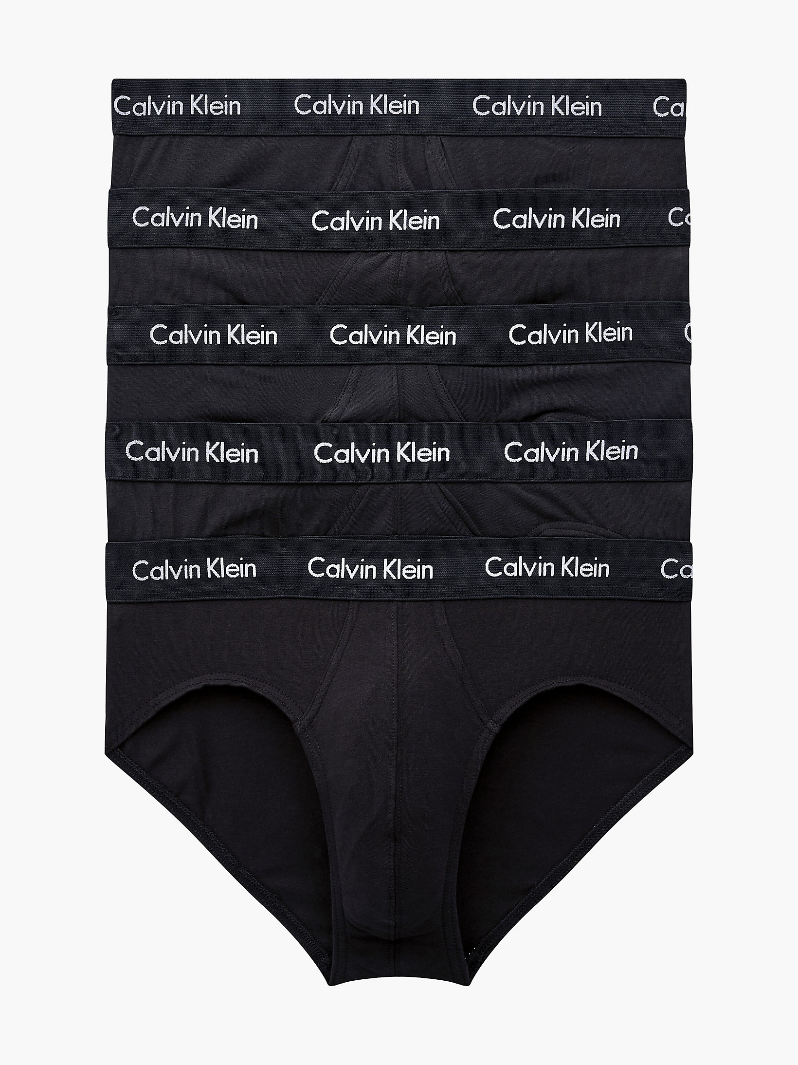 Pack De 5 Slips - Cotton Stretch > Black W. Black Wb > undefined mujer > Calvin Klein