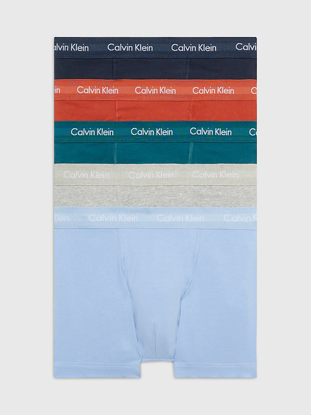 pack de 5 bóxers - cotton stretch  gry ht de hombre calvin klein
