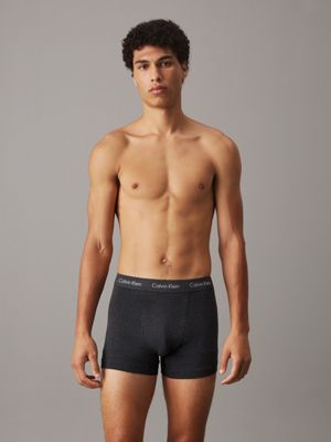 blk 5 pack trunks - cotton stretch for men calvin klein