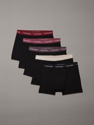 multi 5 pack trunks - cotton stretch for men calvin klein