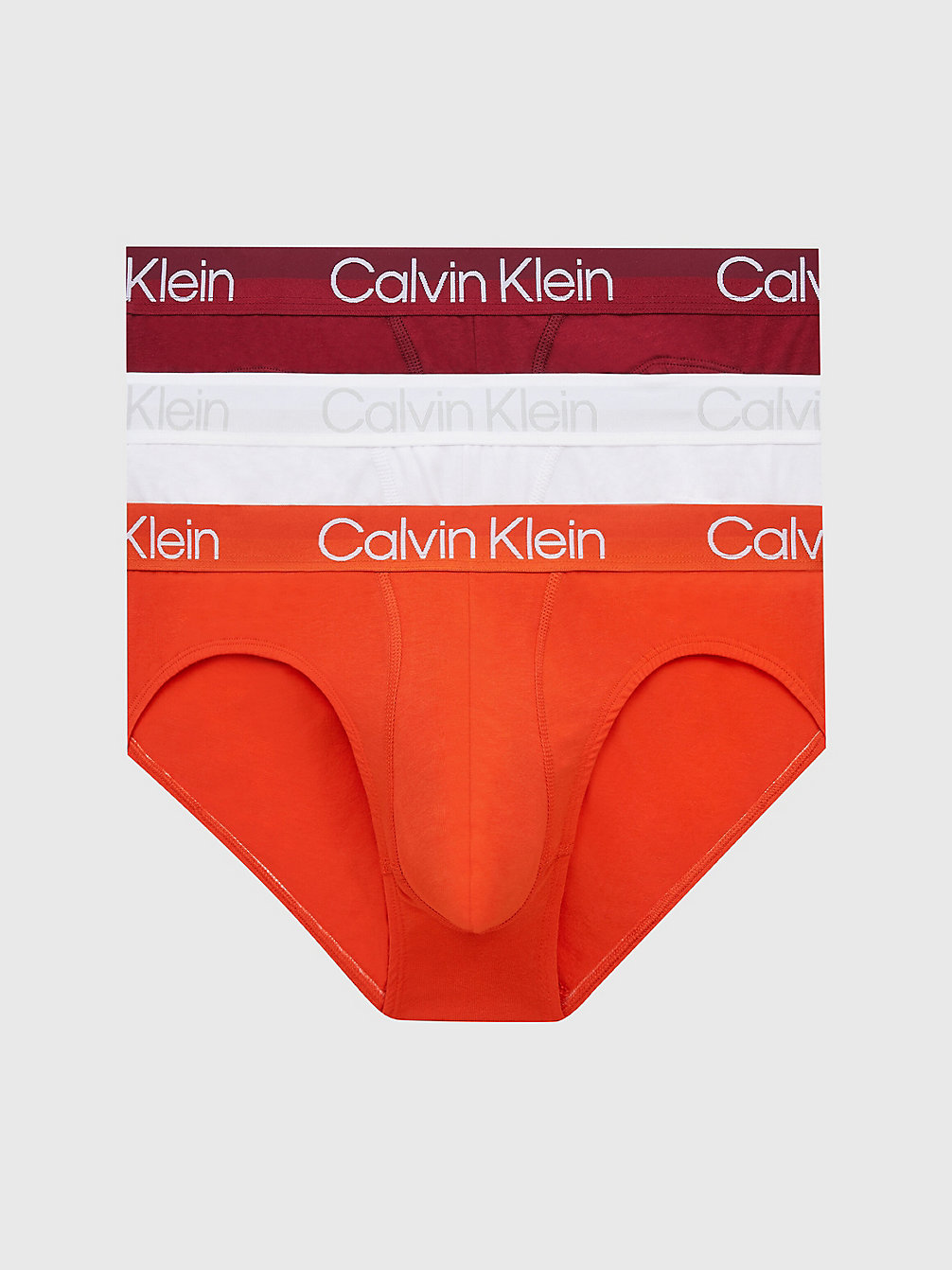 RED CARPET/ WHITE/ SAMBA 3 Pack Briefs - Modern Structure undefined men Calvin Klein